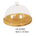 Bamboo Cheese Board With Glass Dome